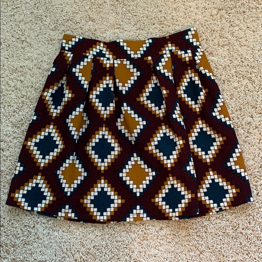 In Style Geometric Printed Skirt